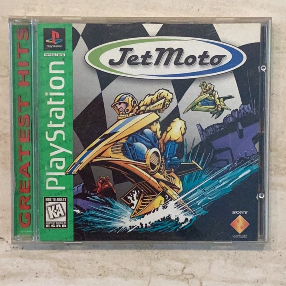 Jet Moto PlayStation 1 Game Greatest Hits PS1 One Sony PS CIB